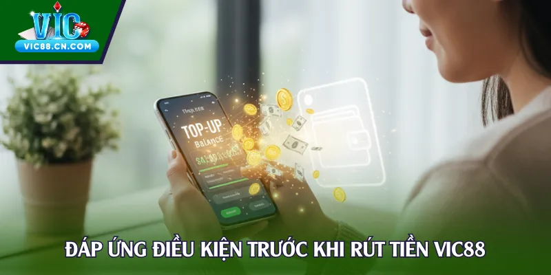 Đáp ứng điều kiện trước khi rút tiền Vic88